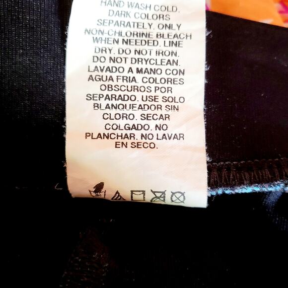 Vintage Catalina Floral Print Neon Multicolor Swimwear Skirt Women's Size S - Picture 6 of 6